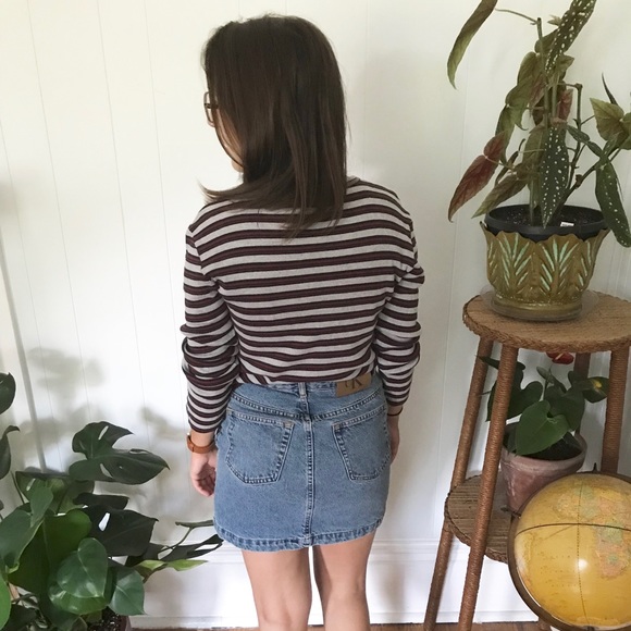 VTG Striped Calvin Klein Shirt - Picture 3 of 4